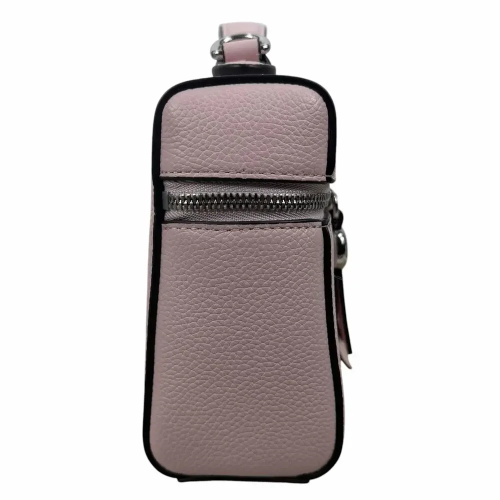 Tory Burch Slim Romy Top Handle Bag Leather Crossbody Bag Rose Pink